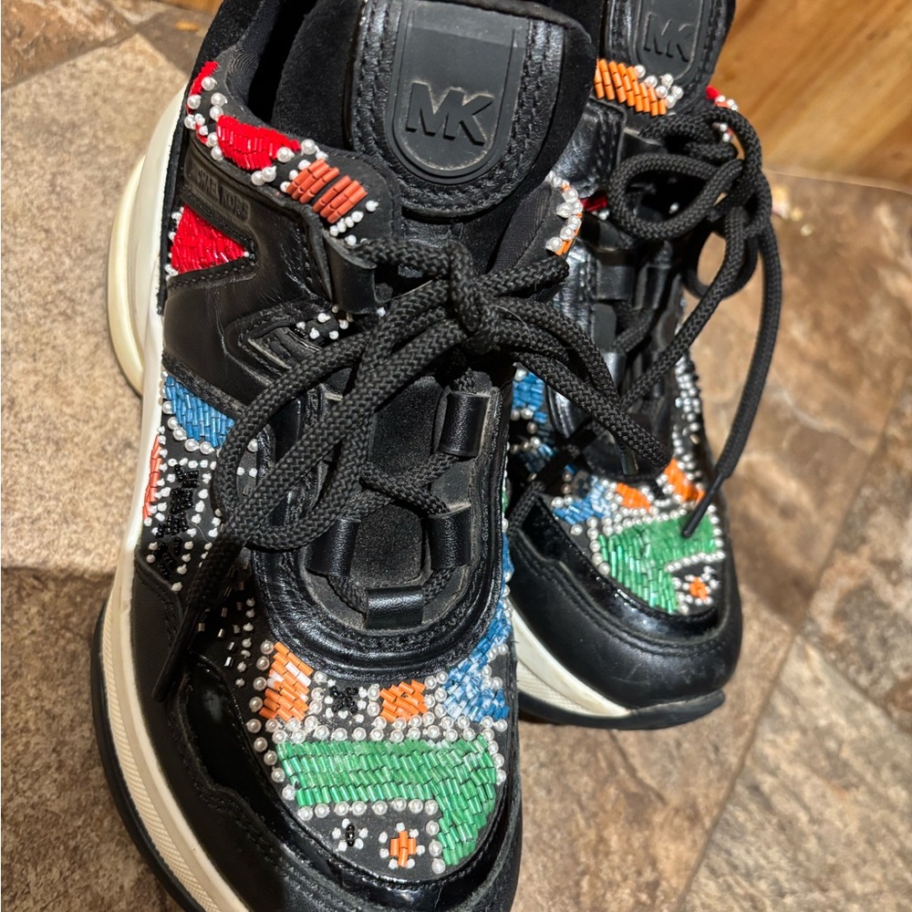 Michael Kors Beaded Olympia trainers women size 5M - Picture 2 of 8